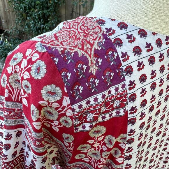 rL Pret by Nishatlinen Boho Block Floral Print Tunic Top *See Measurements* - Picture 9 of 12